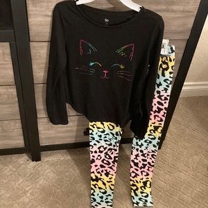 cute girls pj set